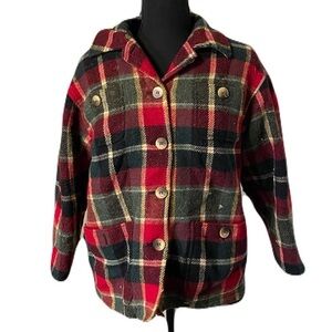 Jones New York Plaid Coat